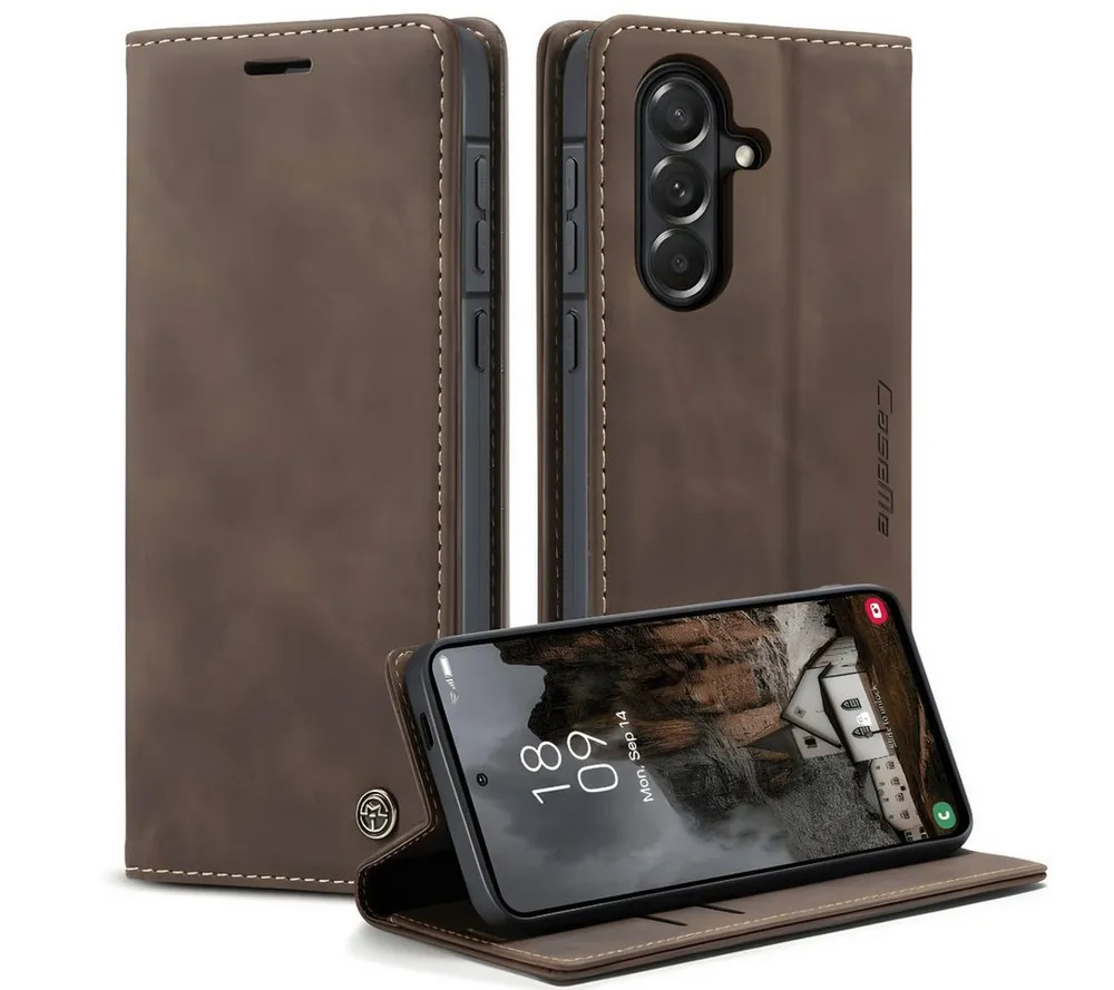 SmartUP Smartphone-Hülle für Samsung Galaxy A57 5G Klapphülle Fliphülle Tasche Full Case Cover 6,7 Zoll, Integrierte Standfunktion, zwei Kartenfächer
