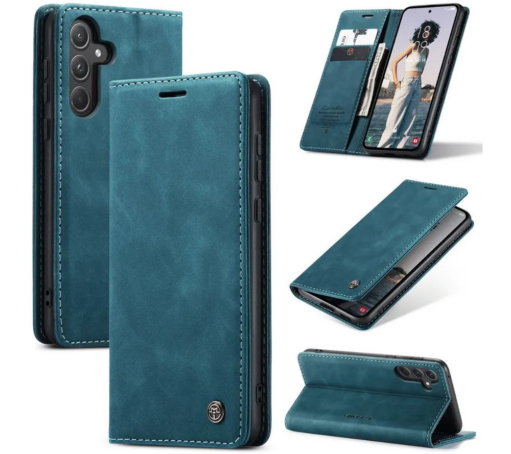 SmartUP Smartphone-Hülle für Samsung Galaxy A36 5G Klapphülle Fliphülle Tasche Full Case Cover 6,7 Zoll, Integrierte Standfunktion, zwei Kartenfächer