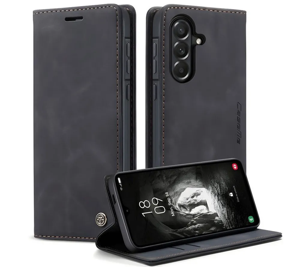 SmartUP Smartphone-Hülle für Samsung Galaxy A57 5G Klapphülle Fliphülle Tasche Full Case Cover 6,7 Zoll, Integrierte Standfunktion, zwei Kartenfächer
