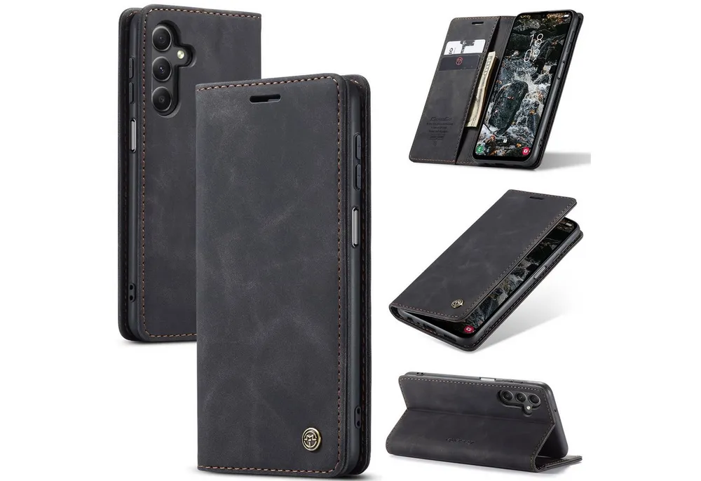 SmartUP Smartphone-Hülle für Samsung Galaxy A25 5G Klapphülle Fliphülle Tasche Case Smart Cover, Standfunktion, integrierter Kartenfach