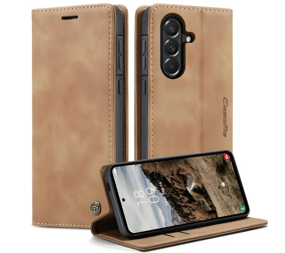 SmartUP Smartphone-Hülle für Samsung Galaxy A57 5G Klapphülle Fliphülle Tasche Full Case Cover 6,7 Zoll, Integrierte Standfunktion, zwei Kartenfächer