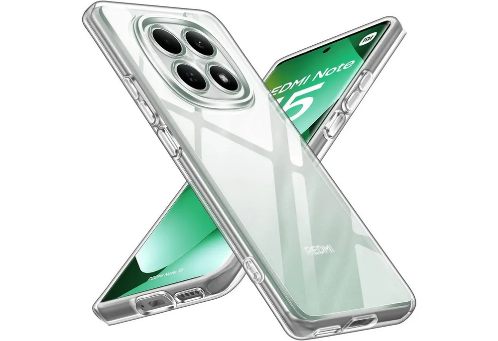 SmartUP Smartphone-Hülle für Xiaomi Redmi Note 15 5G /4G Silikon Clear Cover Case Handy Slim 6,77 Zoll