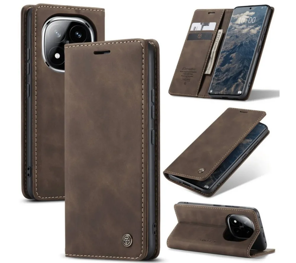 SmartUP Smartphone-Hülle für Xiaomi Redmi Note 14 Pro Plus 5G Klapphülle Fliphülle Tasche Case 6,67 Zoll, Integrierte Standfunktion, zwei Kartenfächer