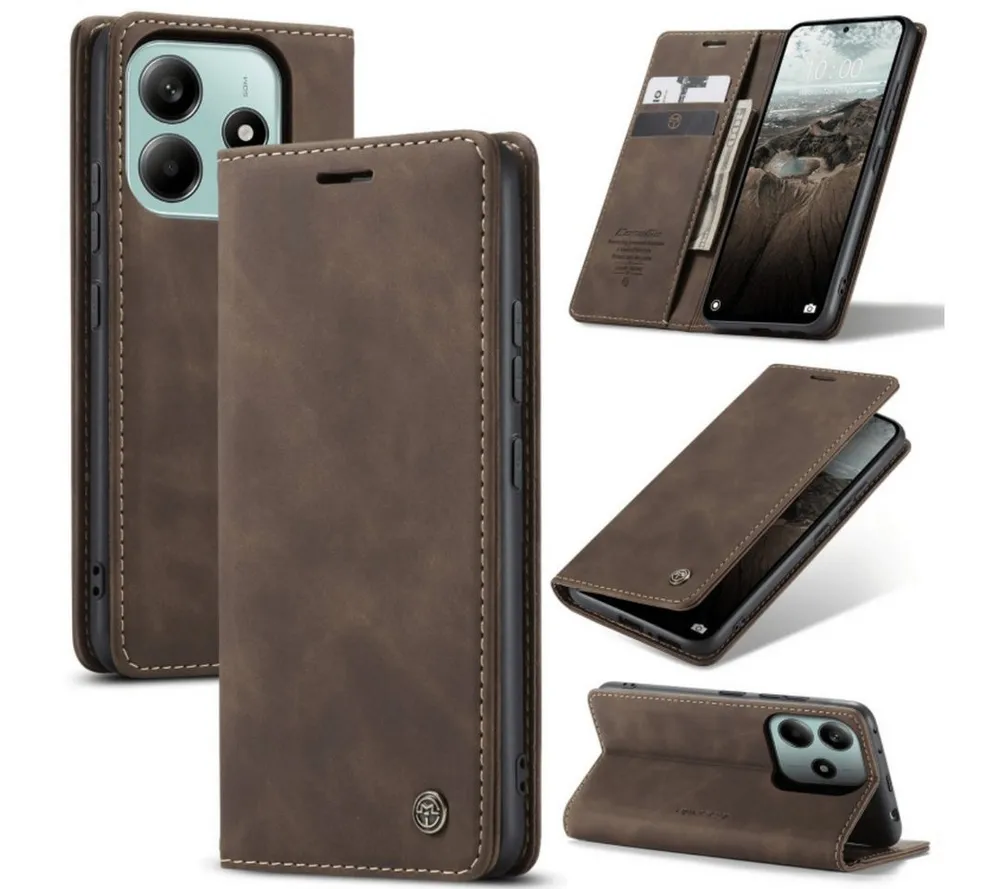 SmartUP Smartphone-Hülle für Xiaomi Redmi Note 14 5G Klapphülle Fliphülle Tasche Case Cover 6,67 Zoll, Integrierte Standfunktion, zwei Kartenfächer