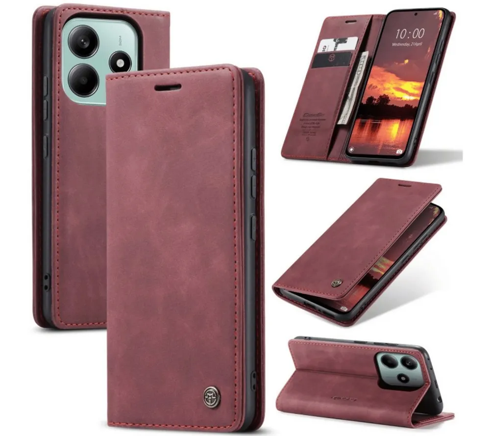 SmartUP Smartphone-Hülle für Xiaomi Redmi Note 14 5G Klapphülle Fliphülle Tasche Case Cover 6,67 Zoll, Integrierte Standfunktion, zwei Kartenfächer