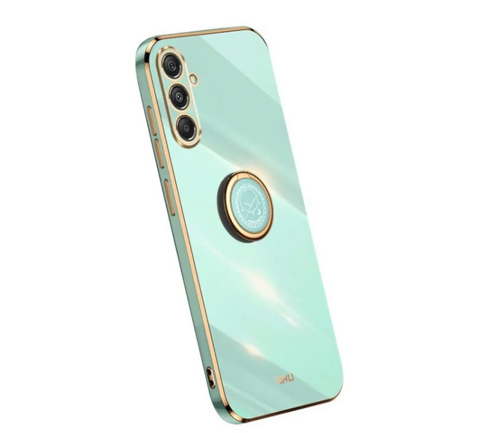 SmartUP Smartphone-Hülle Hülle für Samsung Galaxy S23 FE 5G Schutzhülle Handyhülle Slim Case, Ringhalter, Standfunktion