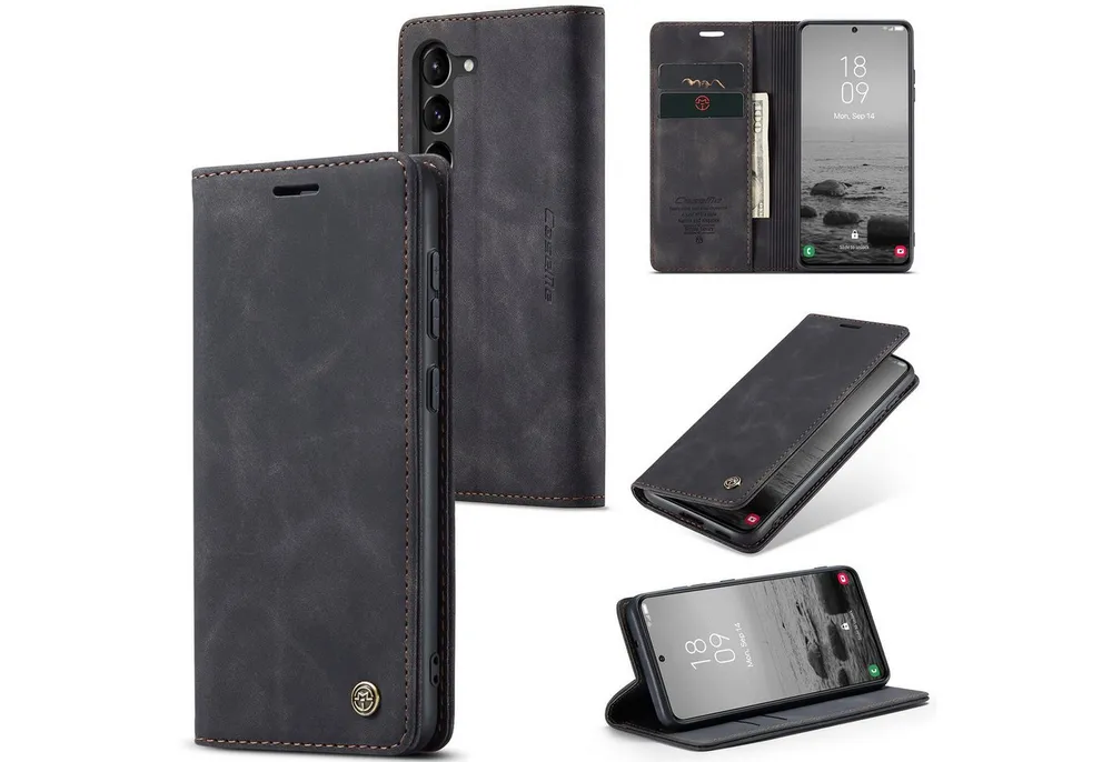 SmartUP Smartphone-Hülle Hülle für Samsung Galaxy S24+ Klapphülle Fliphülle Tasche Case Cover, Standfunktion, integrierter Kartenfach