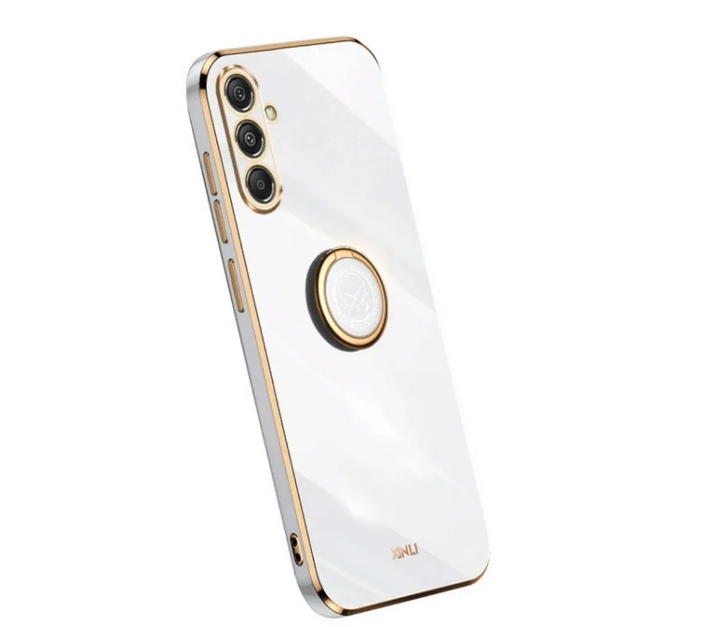 SmartUP Smartphone-Hülle Hülle für Samsung Galaxy S23 FE 5G Schutzhülle Handyhülle Slim Case, Ringhalter, Standfunktion