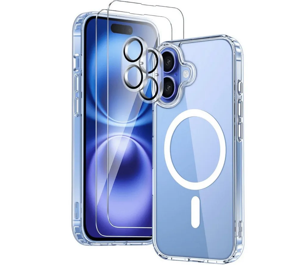 SmartUP Smartphone-Hülle MagSafe für iPhone 17 2X Schutzglas 2X Kameraschutz Panzerfolie Case 6,3, MagSafe-Technologie, präzise Aussparungen