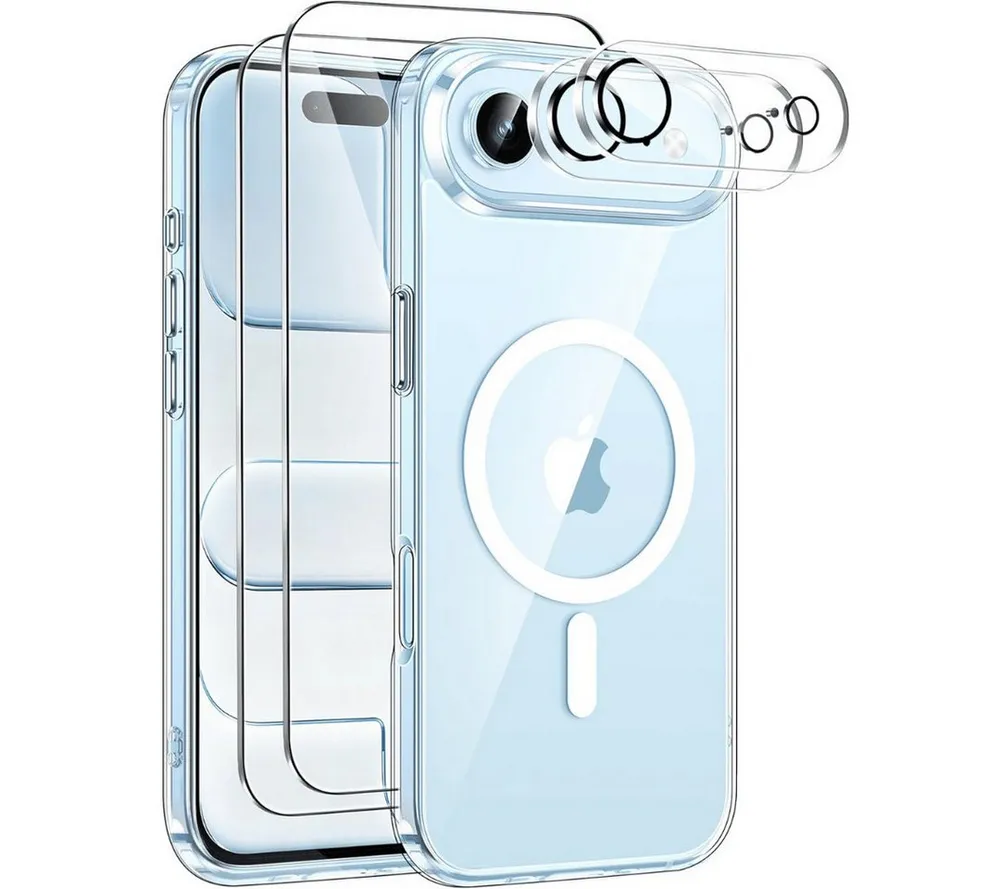 SmartUP Smartphone-Hülle MagSafe für iPhone 17 AIR 2X Schutzglas 2X Kameraschutz Panzerfolie 9H 6,5 Zoll, Rundumschutz