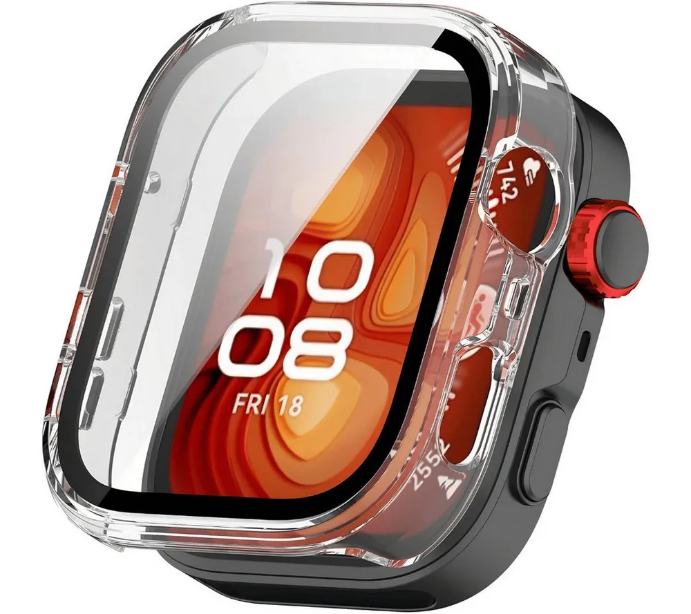 SmartUP Smartwatch-Hülle für Huawei Watch Fit 5 Pro Schutzglas Panzerfolie Display Screen Case, kompletter Rundumschutz