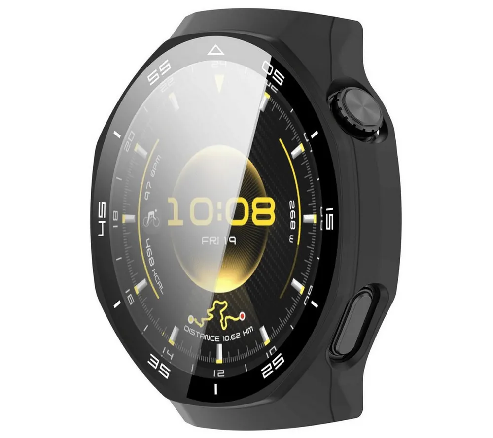 SmartUP Smartwatch-Hülle für Huawei Watch GT6 Pro 46mm Schutzglas Panzerfolie Display Case 9H 1,47, kompletter Rundumschutz