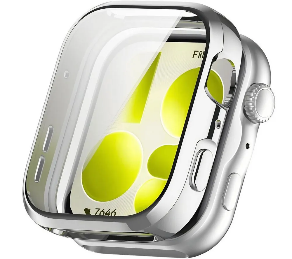 SmartUP Smartwatch-Hülle für Huawei Watch Fit 5 Schutzglas Panzerfolie Display Full Screen Case, kompletter Rundumschutz
