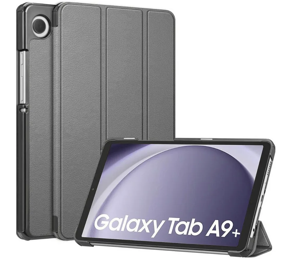 SmartUP Tablet-Hülle für Samsung Galaxy Tab A9 Plus Klapphülle Tasche Case Cover Schutzglas 11 Zoll, integrierte Standfunktion, integrierter Magnetverschluss