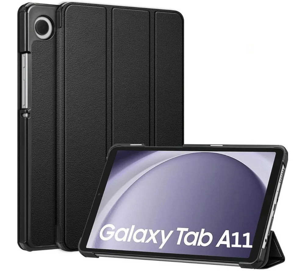 SmartUP Tablet-Hülle für Samsung Galaxy Tab A11 Klapphülle Tasche Case Cover Schutzglas 9H 8,7 Zoll, integrierte Standfunktion, integrierter Magnetverschluss