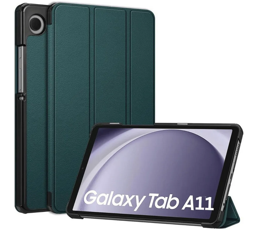 SmartUP Tablet-Hülle für Samsung Galaxy Tab A11 Klapphülle Tasche Case Cover Schutzglas 9H 8,7 Zoll, integrierte Standfunktion, integrierter Magnetverschluss