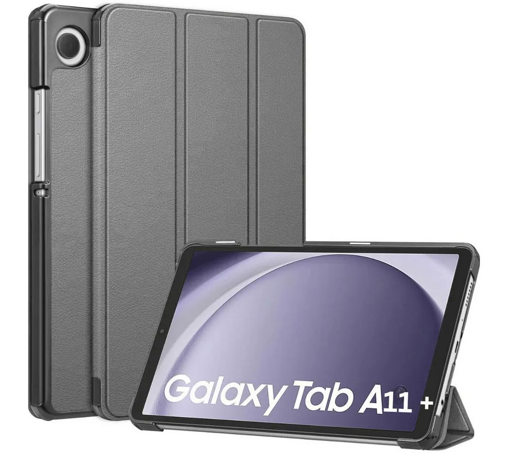 SmartUP Tablet-Hülle für Samsung Galaxy Tab A11 Plus 9H Schutzglas Panzerfolie Klapphülle 11 Zoll, integrierte Standfunktion, integrierter Magnetverschluss