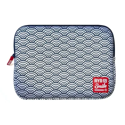 Smile Kimono Sleeve Seigaiha Laptophülle bis 14"