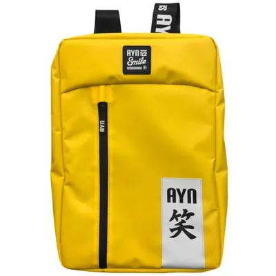 Smile Akira Laptop-Rucksack bis 16 Zoll, wasserdicht, Diebstahlschutz, Gelb