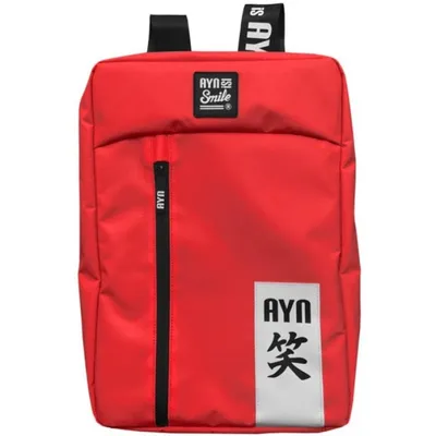 Smile Akira Laptop-Rucksack bis 16" Wasserdicht Diebstahlschutz Rot