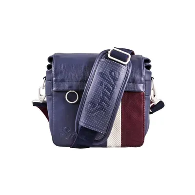 Fototasche Messenger Smile Urban Nomad Wind S Universal Blau Granat Weiß