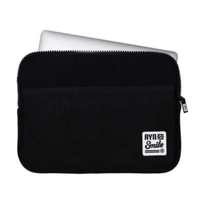 Smile Fitness Sleeve Schwarze Neoprenhülle für 13-Zoll-Laptops