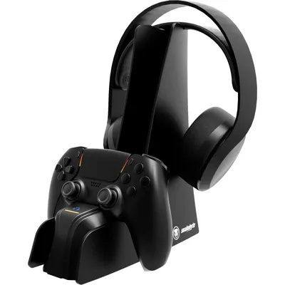 Snakebyte Dual Charge & Headset Stand 5 Schwarz, USB, Ladeständer für PlayStation 5