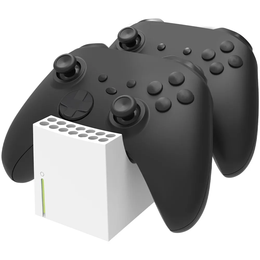 Twin:Charge X weiß Xbox Series S|X/Xbox One, schwarz Controller-Ladestation