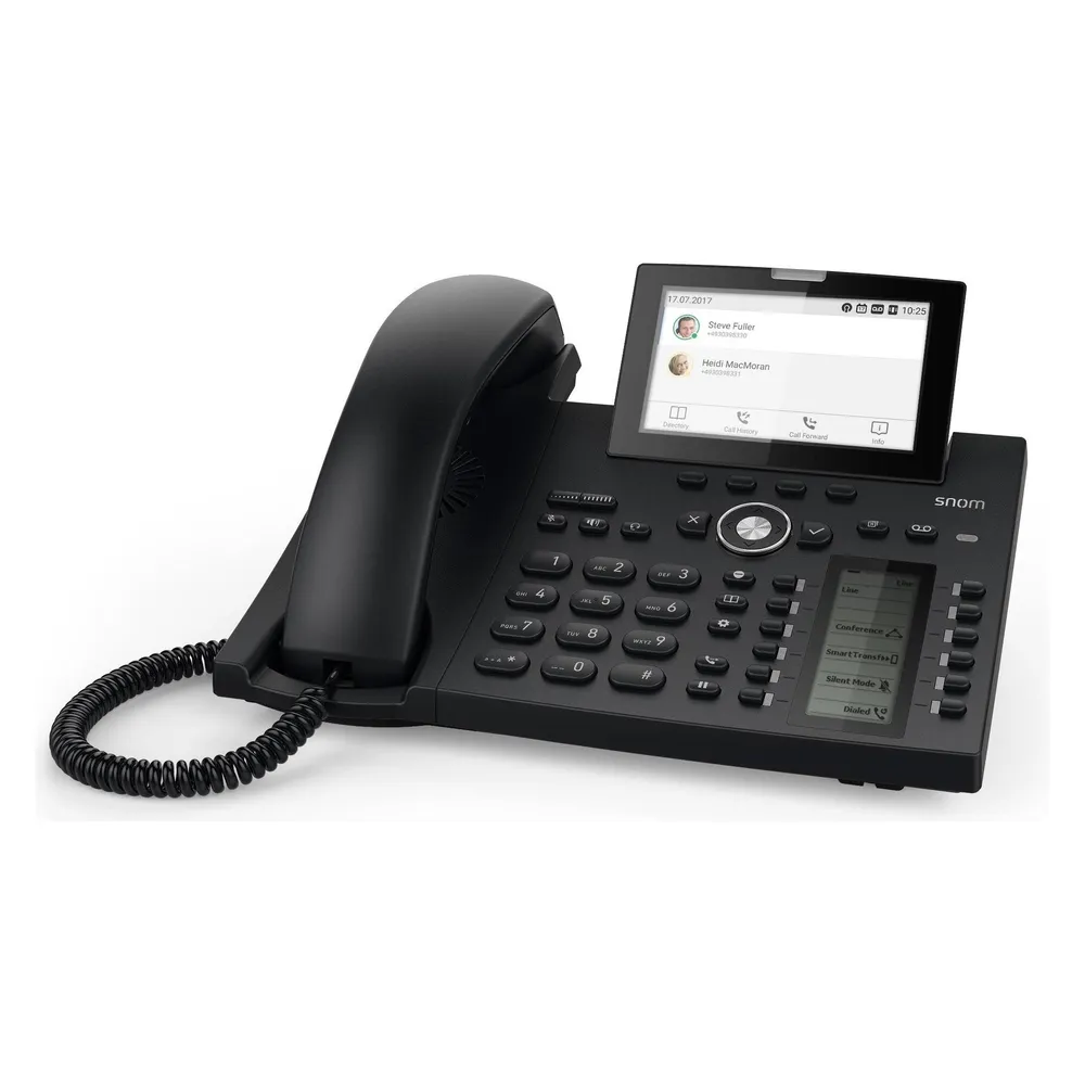 IP-Telefon Snom D385N Schwarz 12 Leitungen Display 4.3 Zoll
