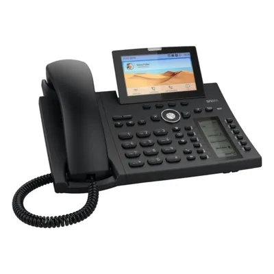 IP-Telefon Snom D385N Schwarz 12 Leitungen Display 4.3 Zoll