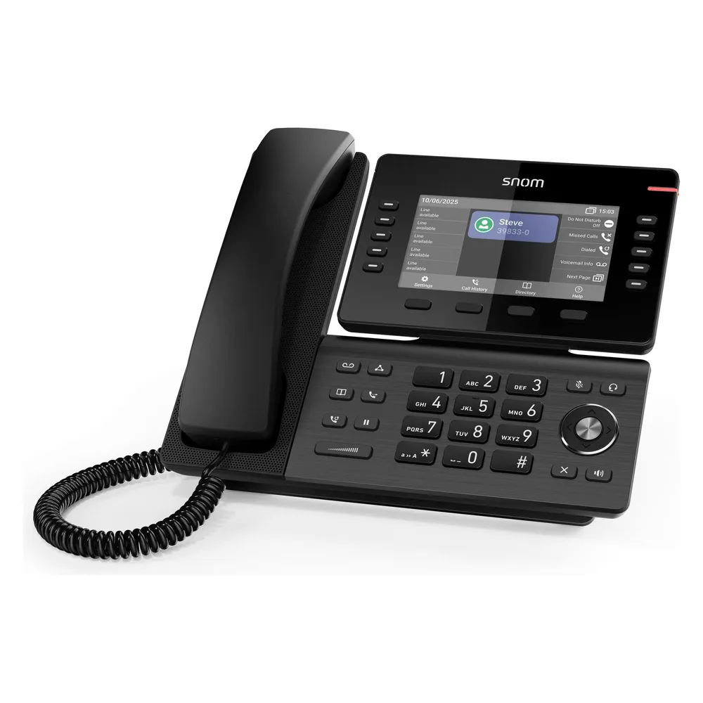 Telefon Snom D815WB IPS 5" Bluetooth WiFi PoE Schwarz