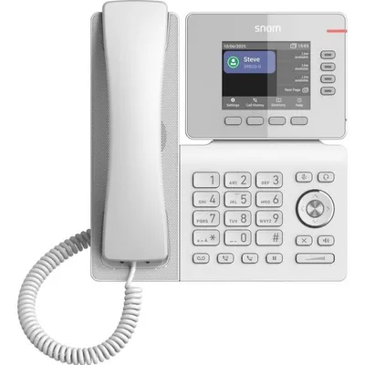 VoIP-Schreibtischtelefon Snom D810W WLAN Bluetooth Display 3,36" Weiß