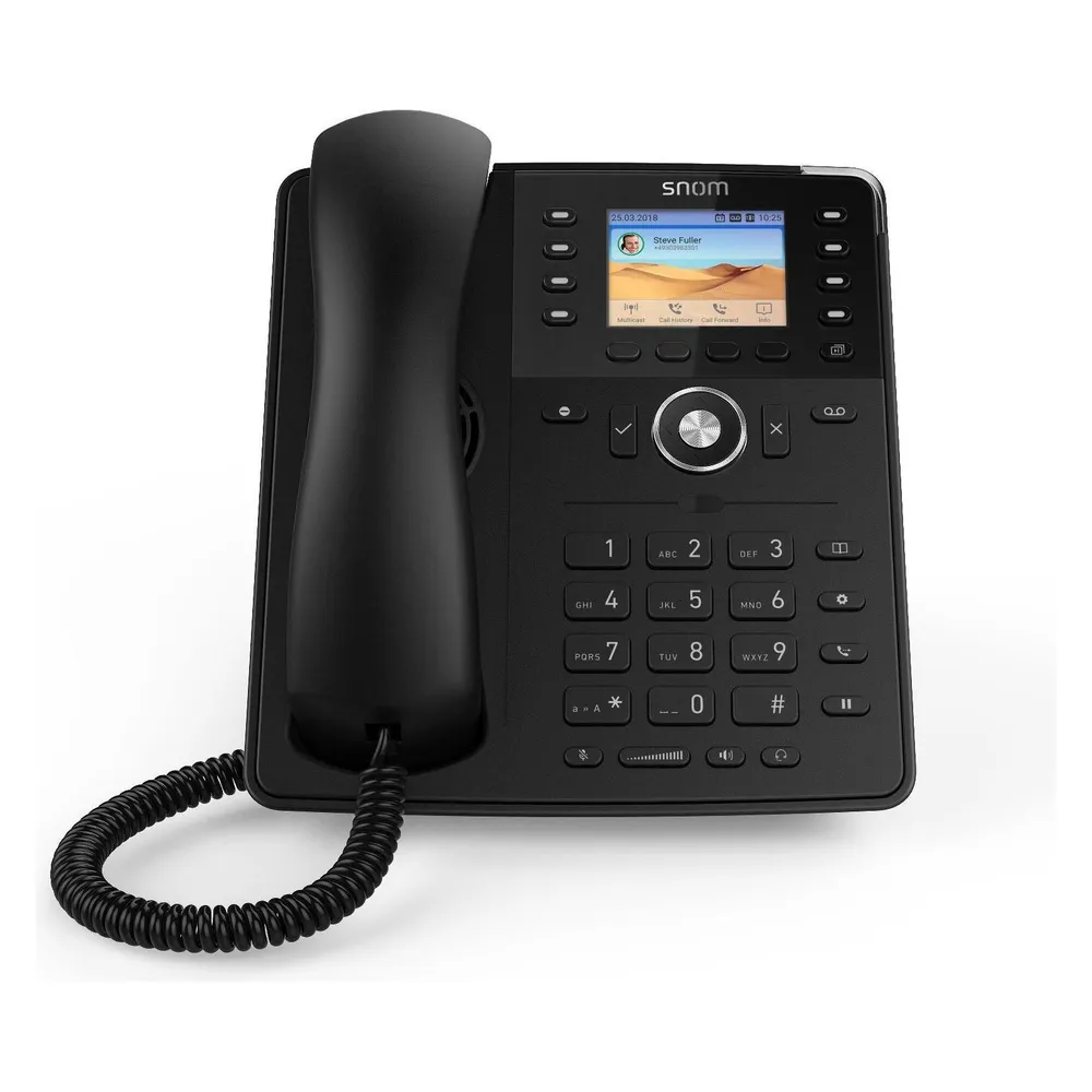 IP-Telefon Snom D735 Schwarz Display 2.7" 32 Funktionstasten