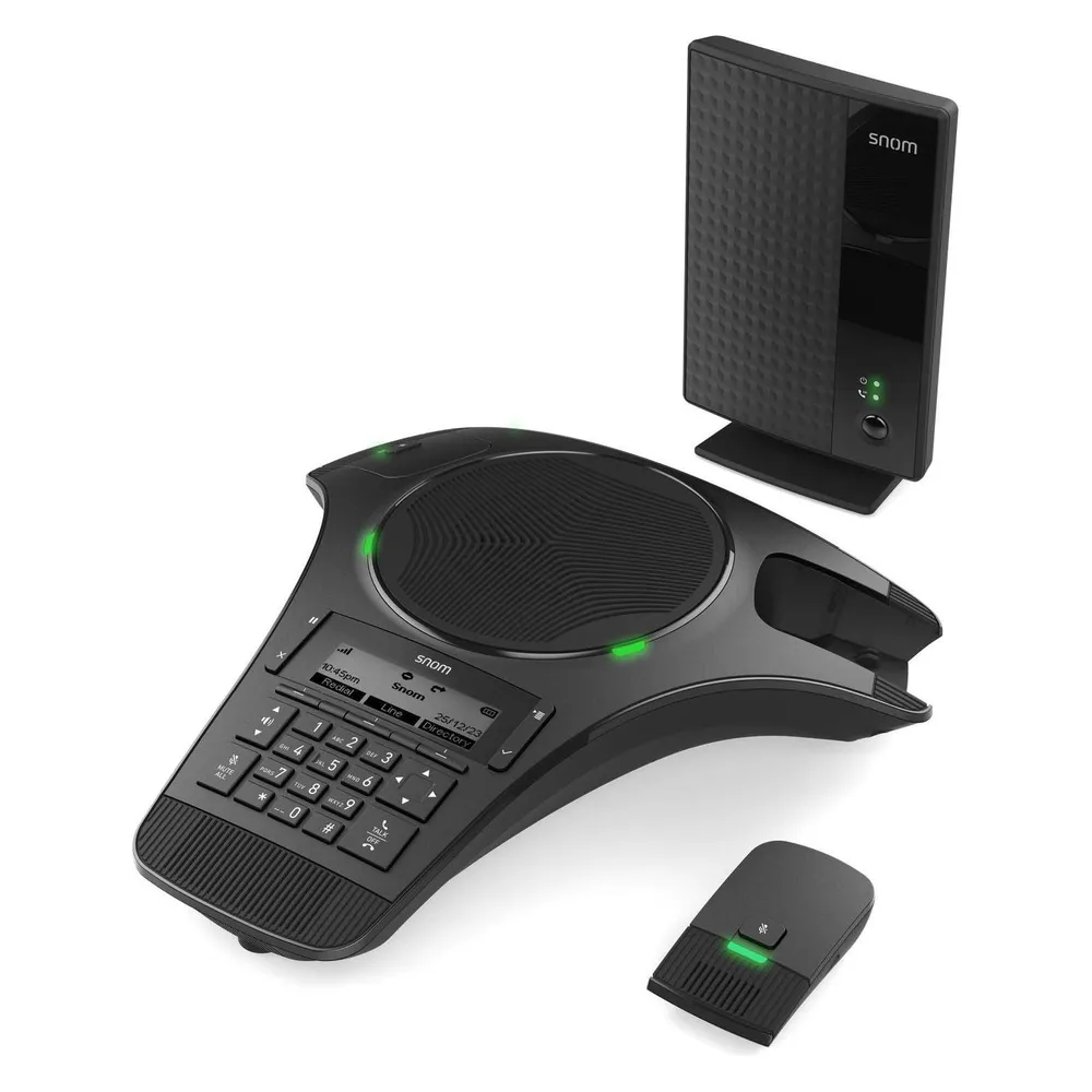 Snom C620 Konferenz Telefon mit 2 drahtlosen Mikrofonen