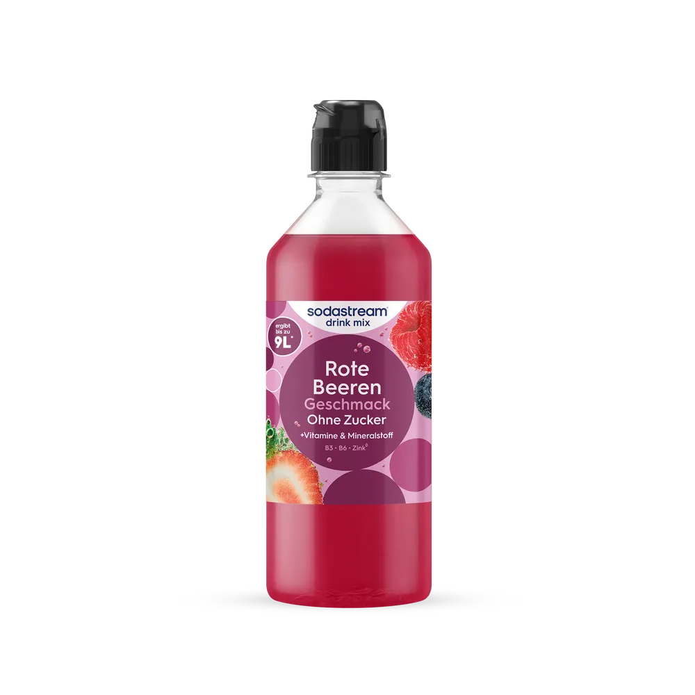 Rote Beeren ohne Zucker drink mix Getränkesirup