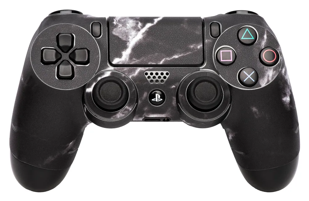 97300 Black Marble für PS4 Controller-Skin