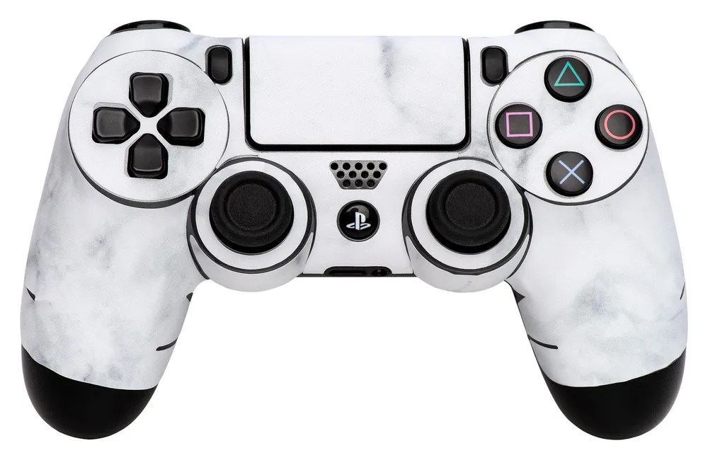 97304 White Marble für PS4 Controller-Skin