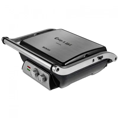 Sogo Press Grill Sandwichmaker für 4 Portionen 2000W
