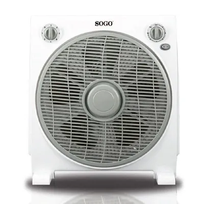 Sogo Boxventilator 45W Weiß/Grau