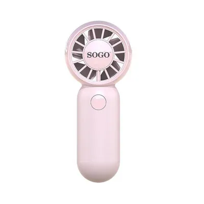 Mini-Handventilator SOGO VEN-SS-21145-PI 3W 3 Stufen BLDC Wiederaufladbar Rosa