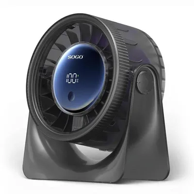 Mini-Ventilator SOGO VEN-SS-21155 3W 5 Stufen Akku LED Neigbar