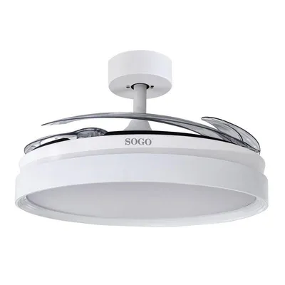 Deckenventilator mit Licht SOGO VEN-SS-21845 30W 105cm 6 Stufen Einklappbare Flügel Fernbedienung