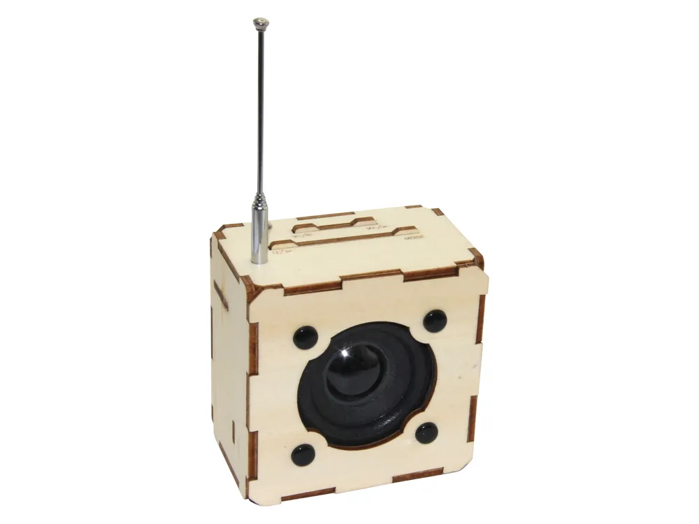 SOL-EXPERT 3D Holz Bausatz BT-Lautsprecher mit FM Radio