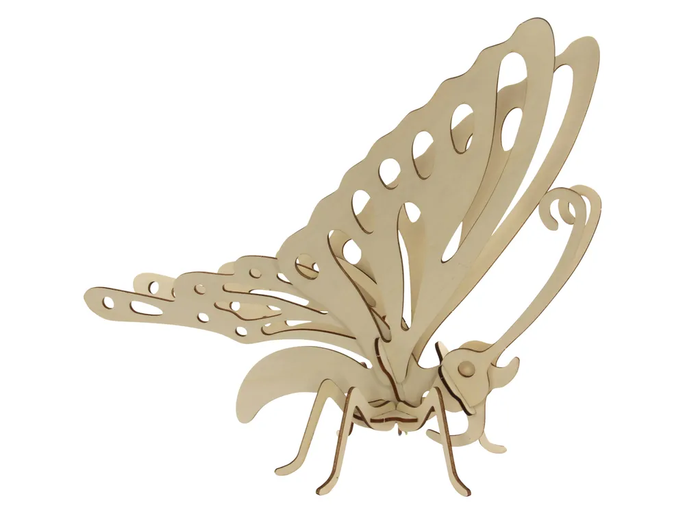 SOL-EXPERT 3D Holz Puzzle Schmetterling