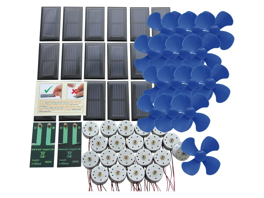 SOL-EXPERT Klassensatz Solarantrieb basic l - Schraubanschluss, mit Luftschraube
