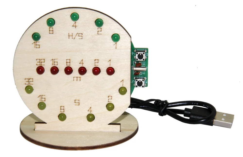 SOL-EXPERT Lötbausatz Binäre Uhr, 76334