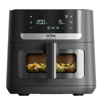Heißluftfritteuse Solac FA1801 Elegance E80 8L 1800W Double Heating Sichtfenster