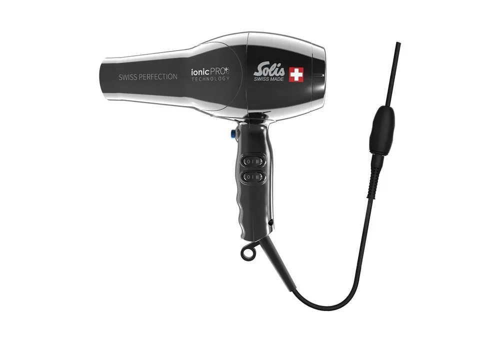 SOLIS OF SWITZERLAND Haartrockner Swiss Perfection 360°, Typ, 2300 W, Kaltstufe IonicPRO 50% mehr Luftdruck Styling Düse