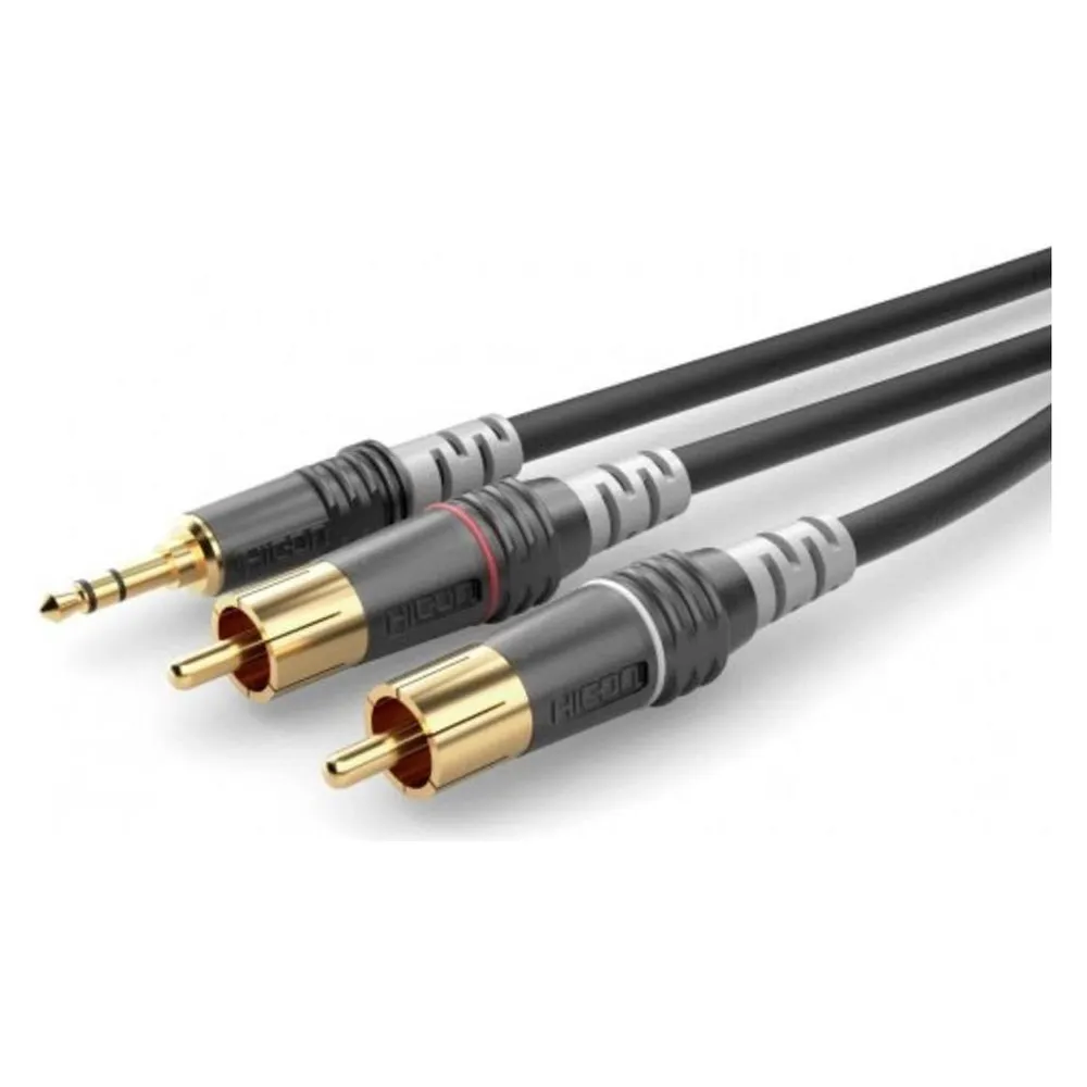 Sommer Cable HBA-3SC2-0600 Klinke / Cinch Audio Anschlusskabel (2x Cinch-Stecker