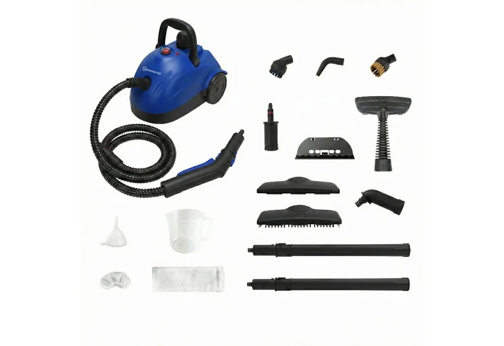 Sommertal Handdampfreiniger Sommertal XXL SC1000 Dampfreiniger Handgerät 1500 W, 1500 W, 1100 ml Tank, 16-teiliges Zubehörset, Steam Cleaner